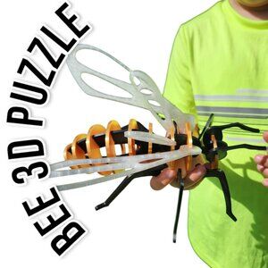 Bee Model Honeybee 3D Puzzle Honey Bees Classroom Science STEM Craft Insect Bugs